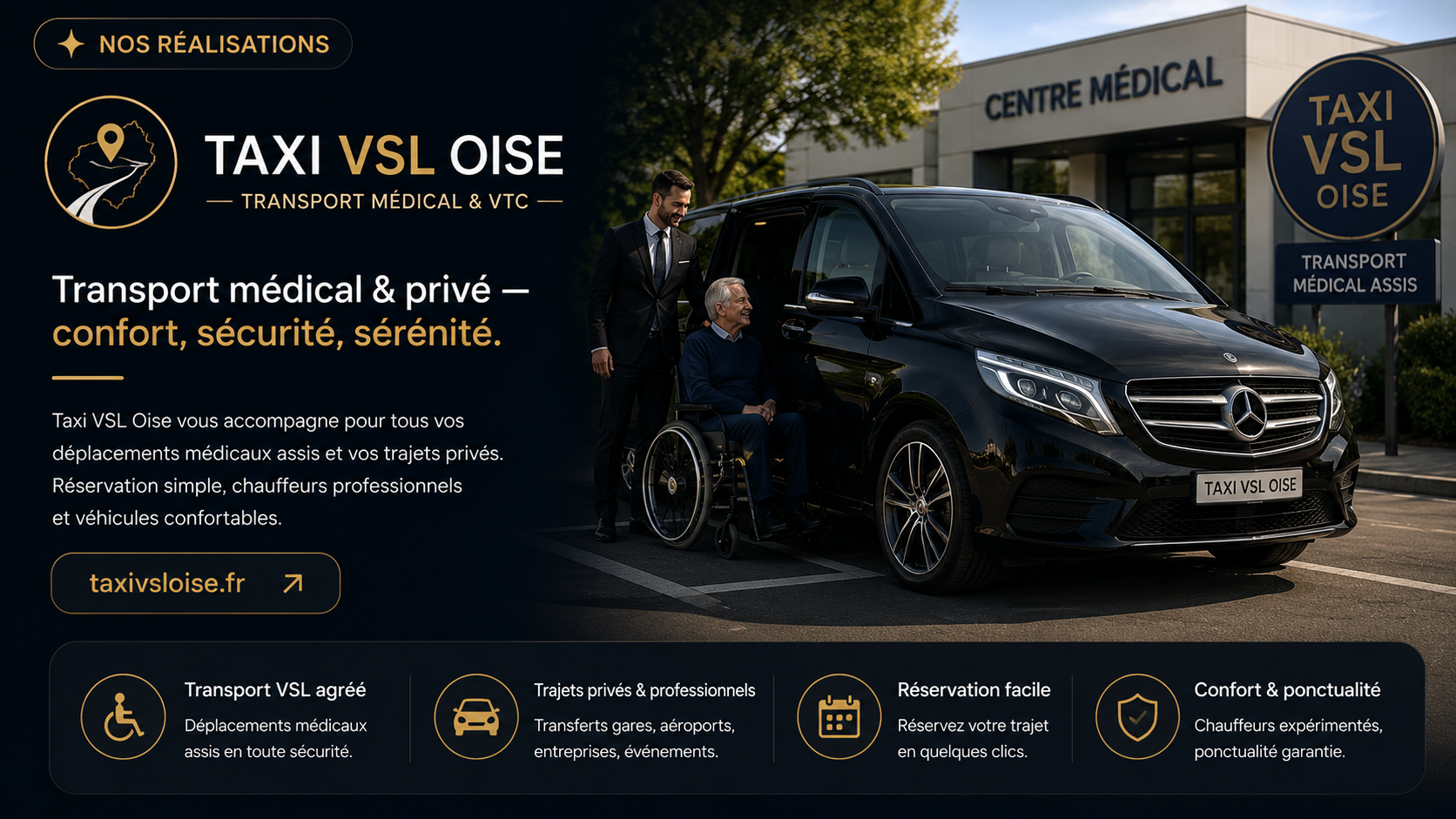 Site web Taxi VSL Oise